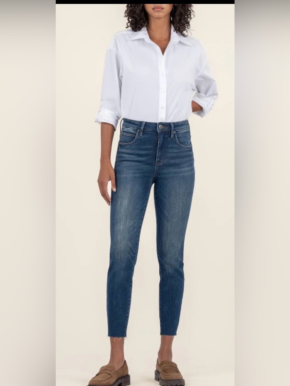 ❗Women's EUC Vintage KUT FROM THE KLOTH Frayed Leg Skinny Jeans Size 2 Stretchy!